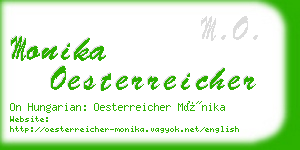 monika oesterreicher business card